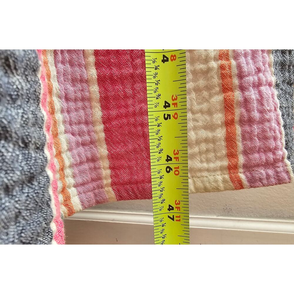 Marine Layer Women's Corinne Multi Striped Gauze Sleeveless Tiered Maxi Dress M - Picture 7 of 10